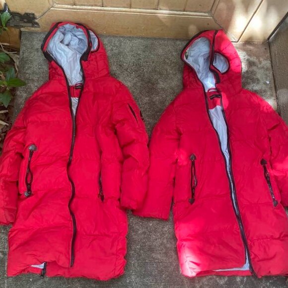 (2) WEISHI Wei Shi Children's Goose Down Parka Jackets.